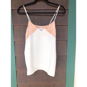 Cami NYC Silk and Chiffon Tank Top